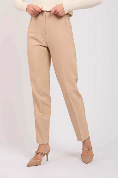 Women Regular Fit Pant - Beige