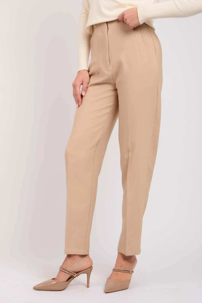 Women Regular Fit Pant - Beige