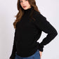 Women Regular Fit Pullover Black