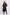 Women Regular Fit Coat Black