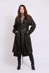 Women Regular Fit Coat Black