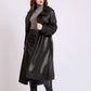 Women Regular Fit Coat Black