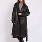 Women Regular Fit Coat Black