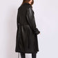 Women Regular Fit Coat Black