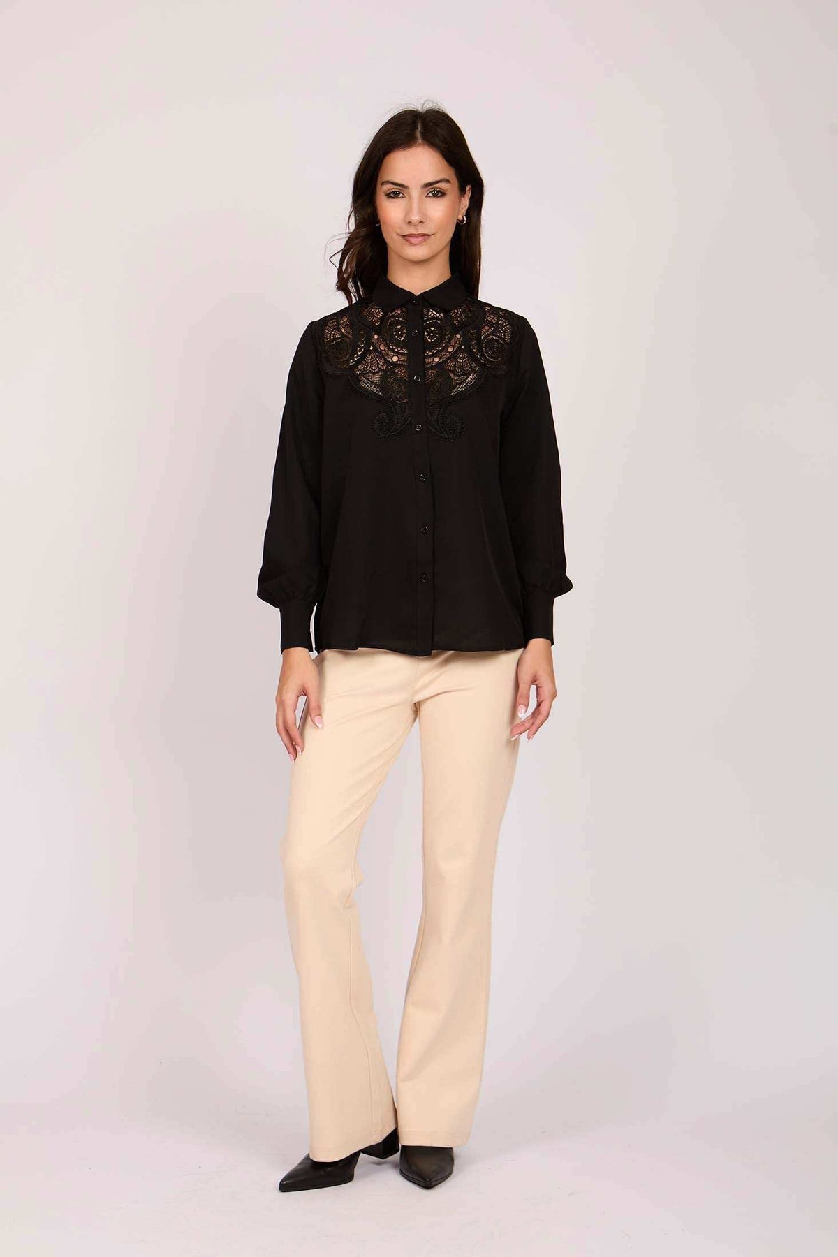 Women Regular Fit Blouse Black