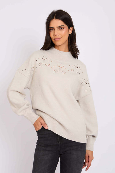 Women Pullover Vaporous Gray