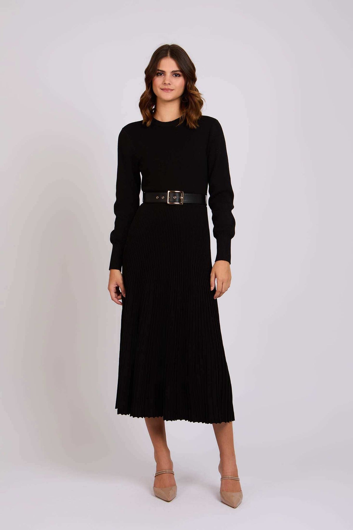 Women Regular Fit Dress Black