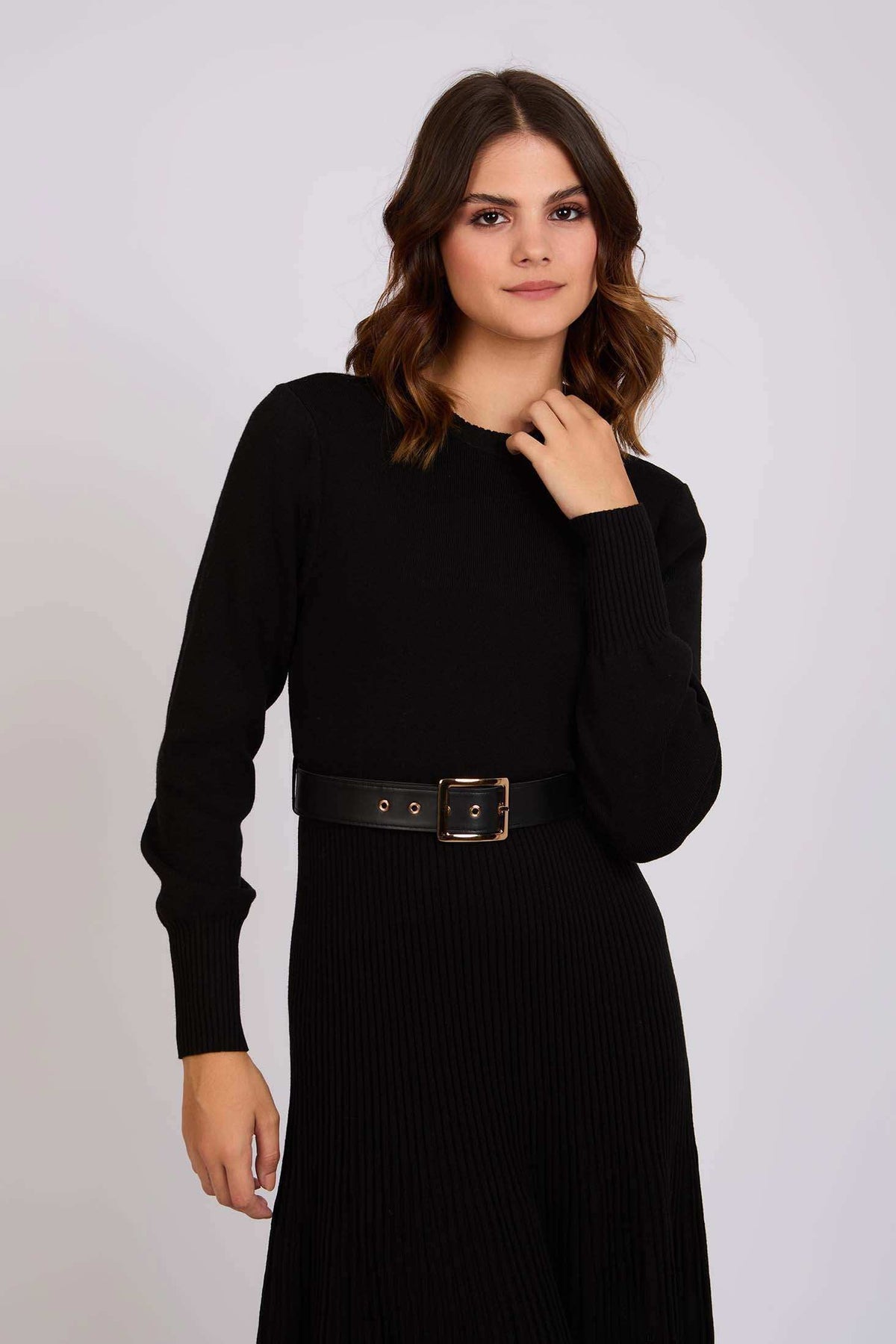 Women Regular Fit Dress Black