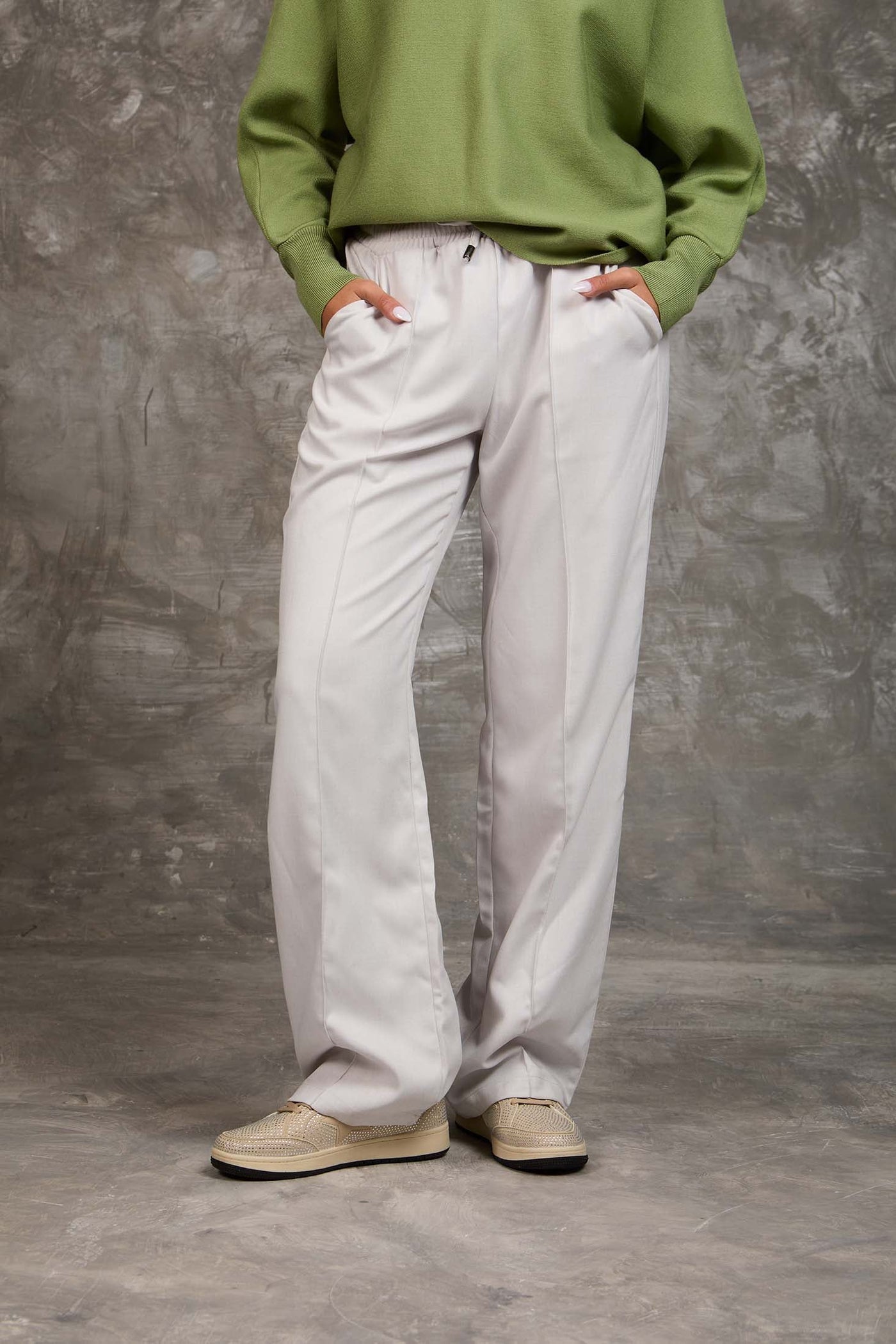 Women Regular Fit Pant - White