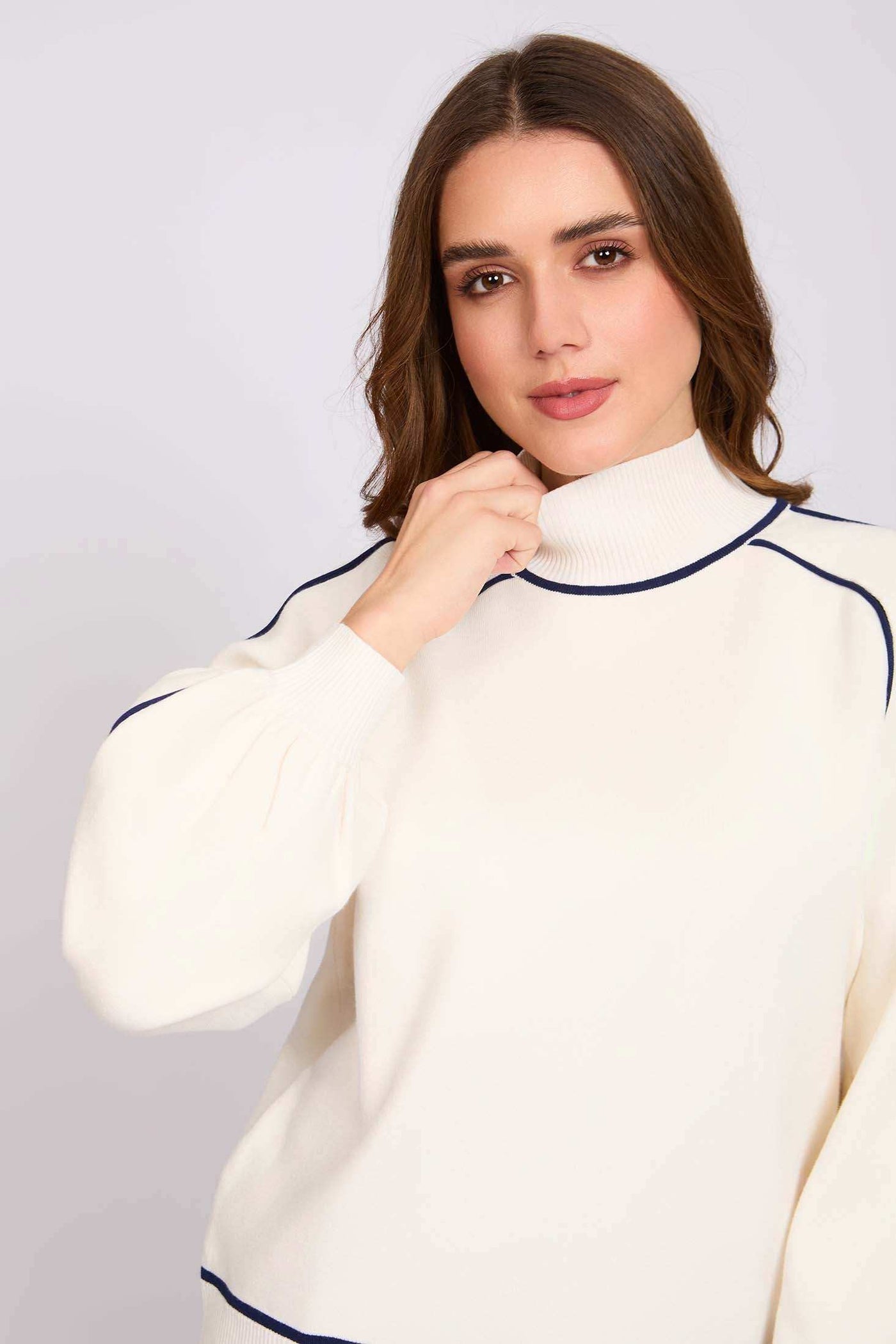 Women Regular Fit Pullover - Sugar Off White