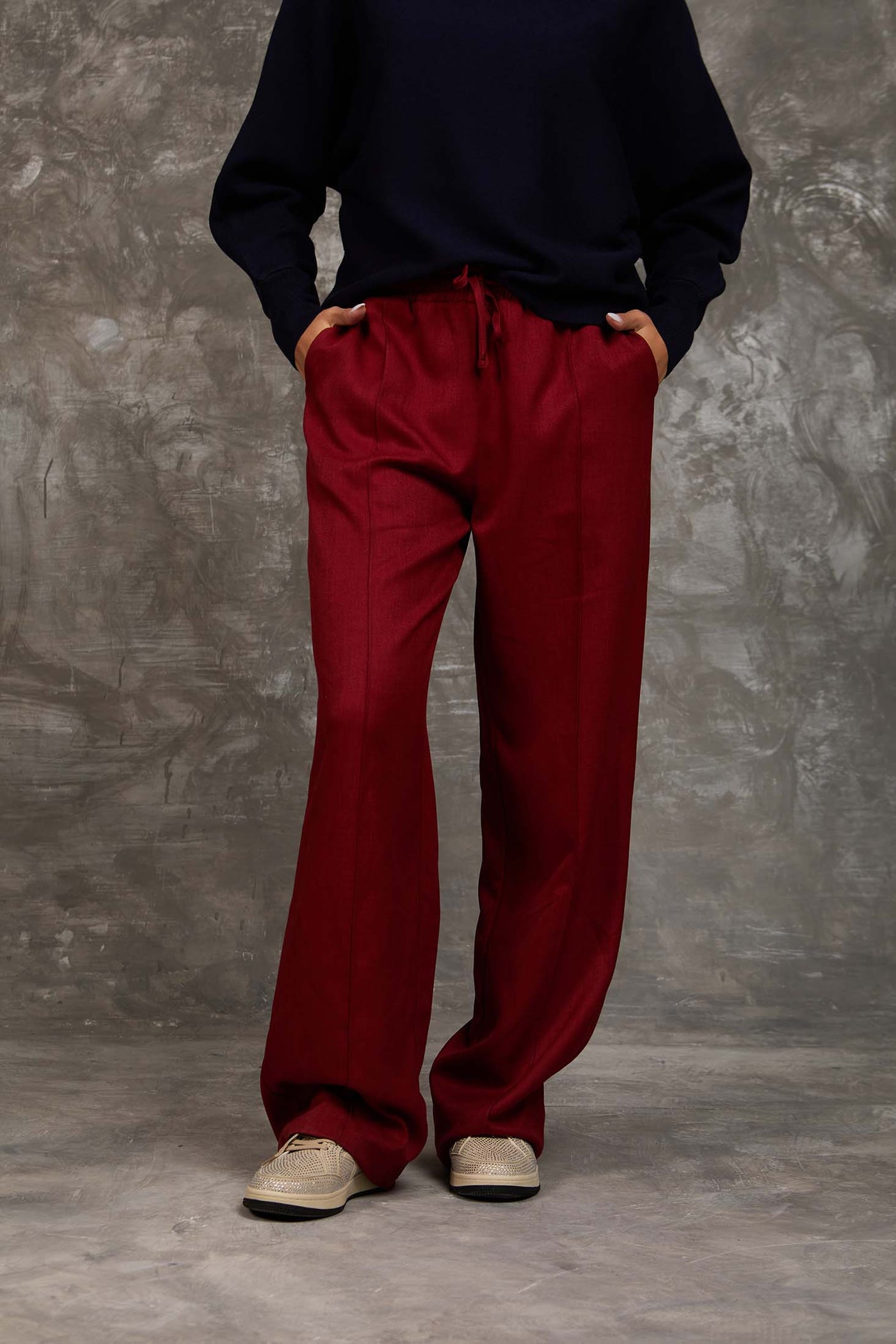 Women Regular Fit Pant - Brick Red