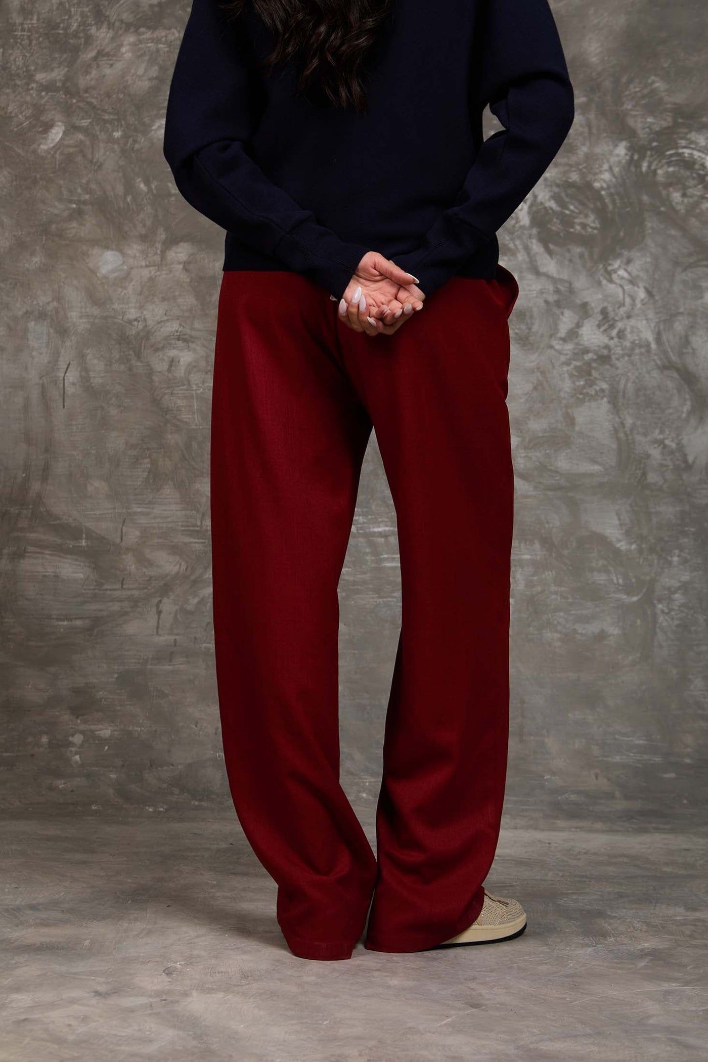 Women Regular Fit Pant - Brick Red