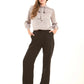 Elegant High-Rise Polyester Trousers