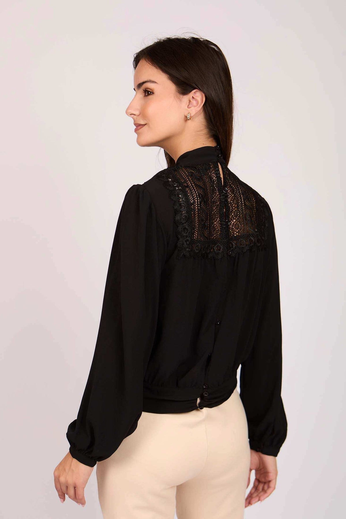 Women Regular Fit Blouse Black