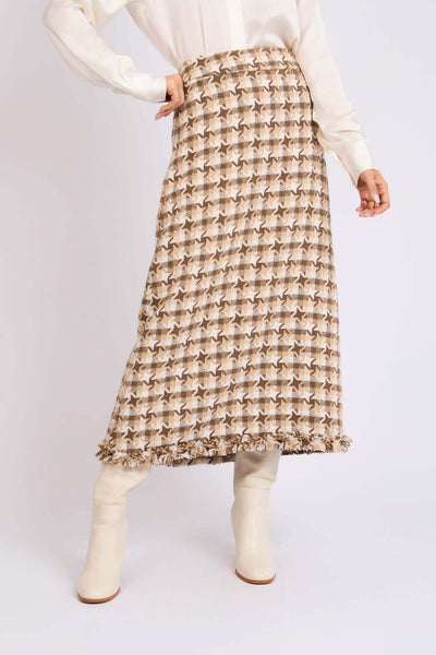 Women Crafted Tweed Skirt