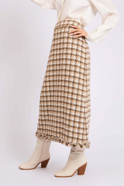 Women Crafted Tweed Skirt