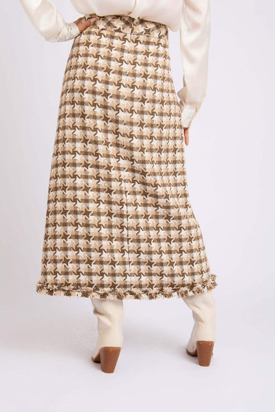 Women Crafted Tweed Skirt