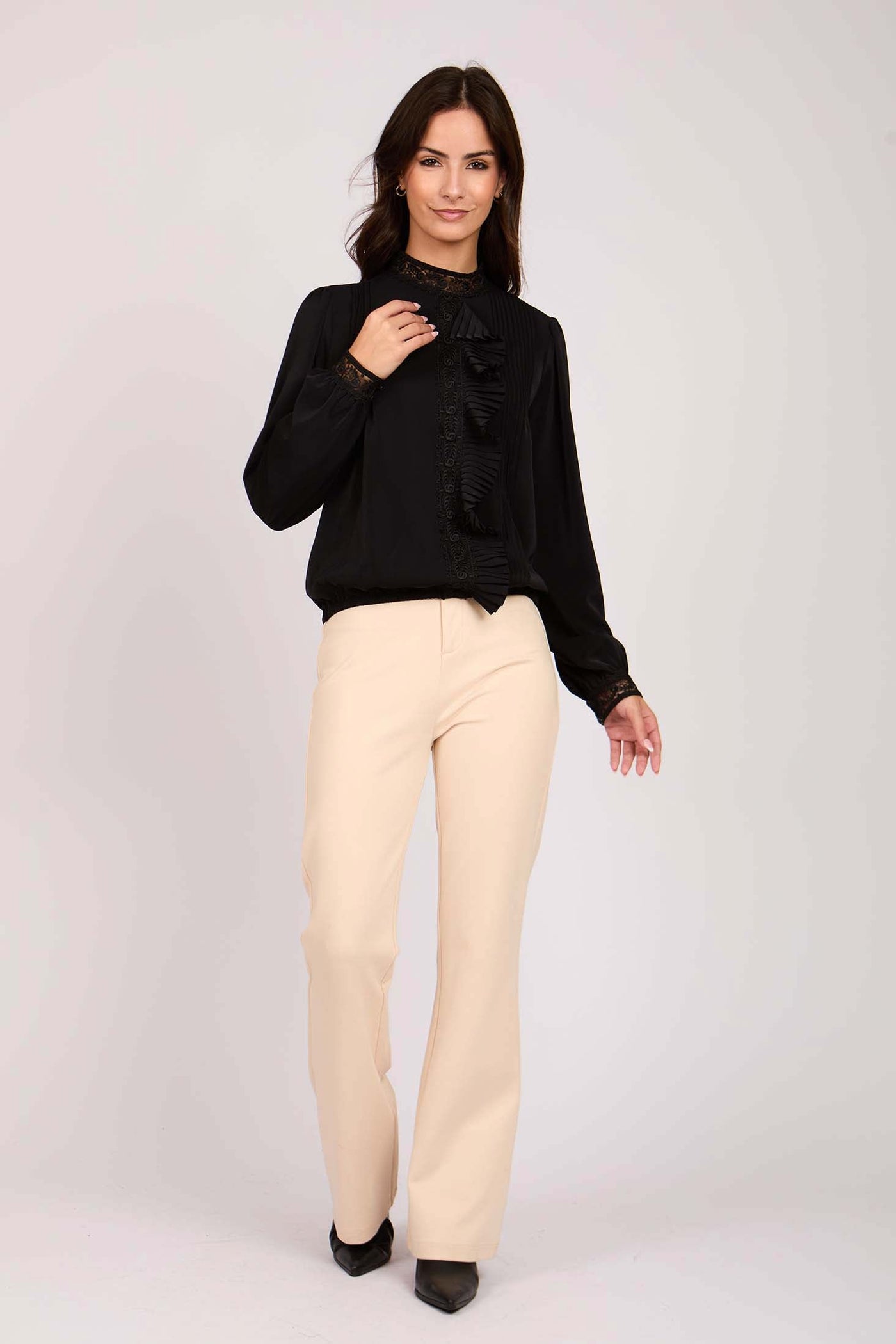 Women Regular Fit Blouse - Black