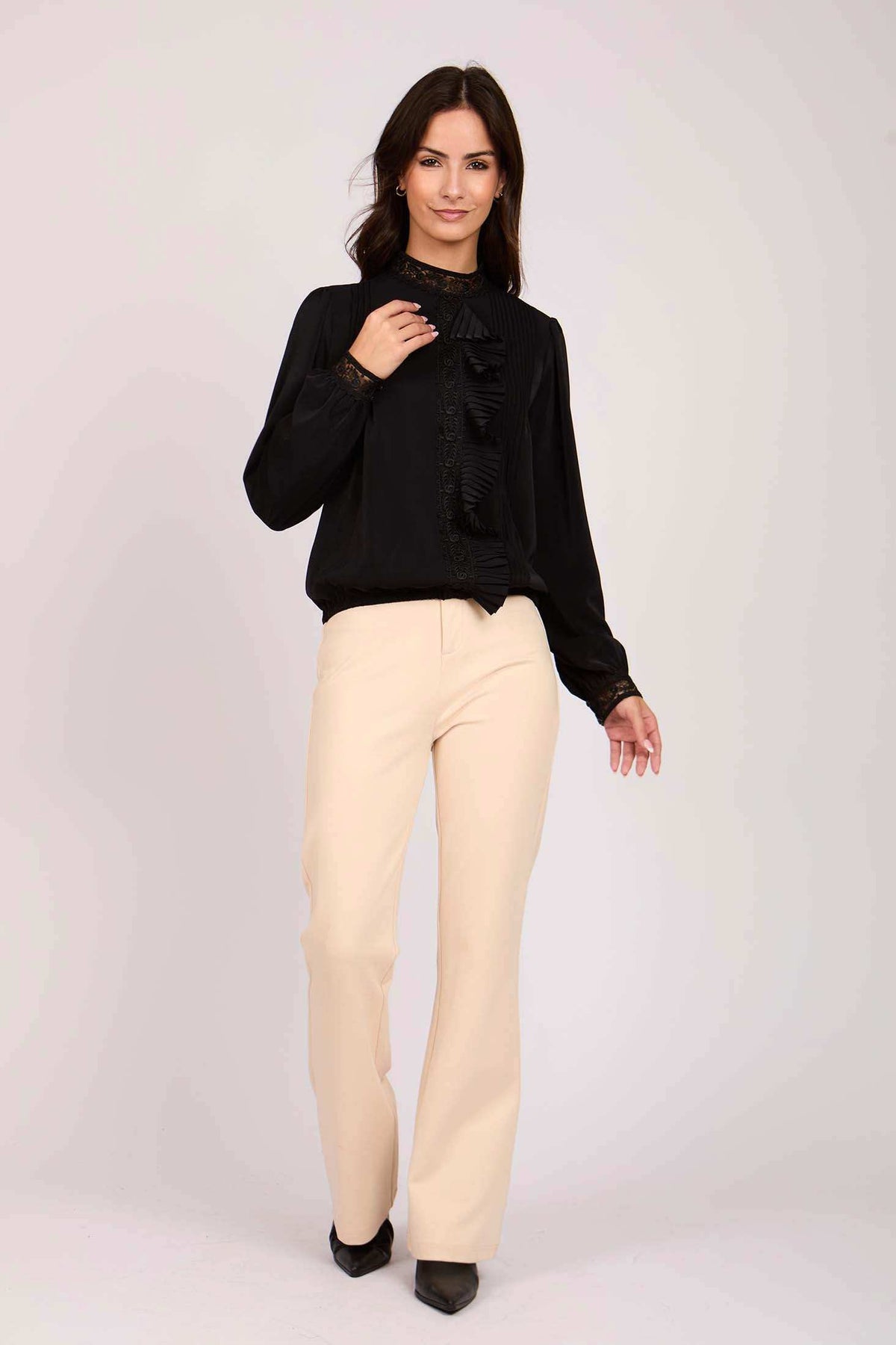 Women Regular Fit Blouse Black