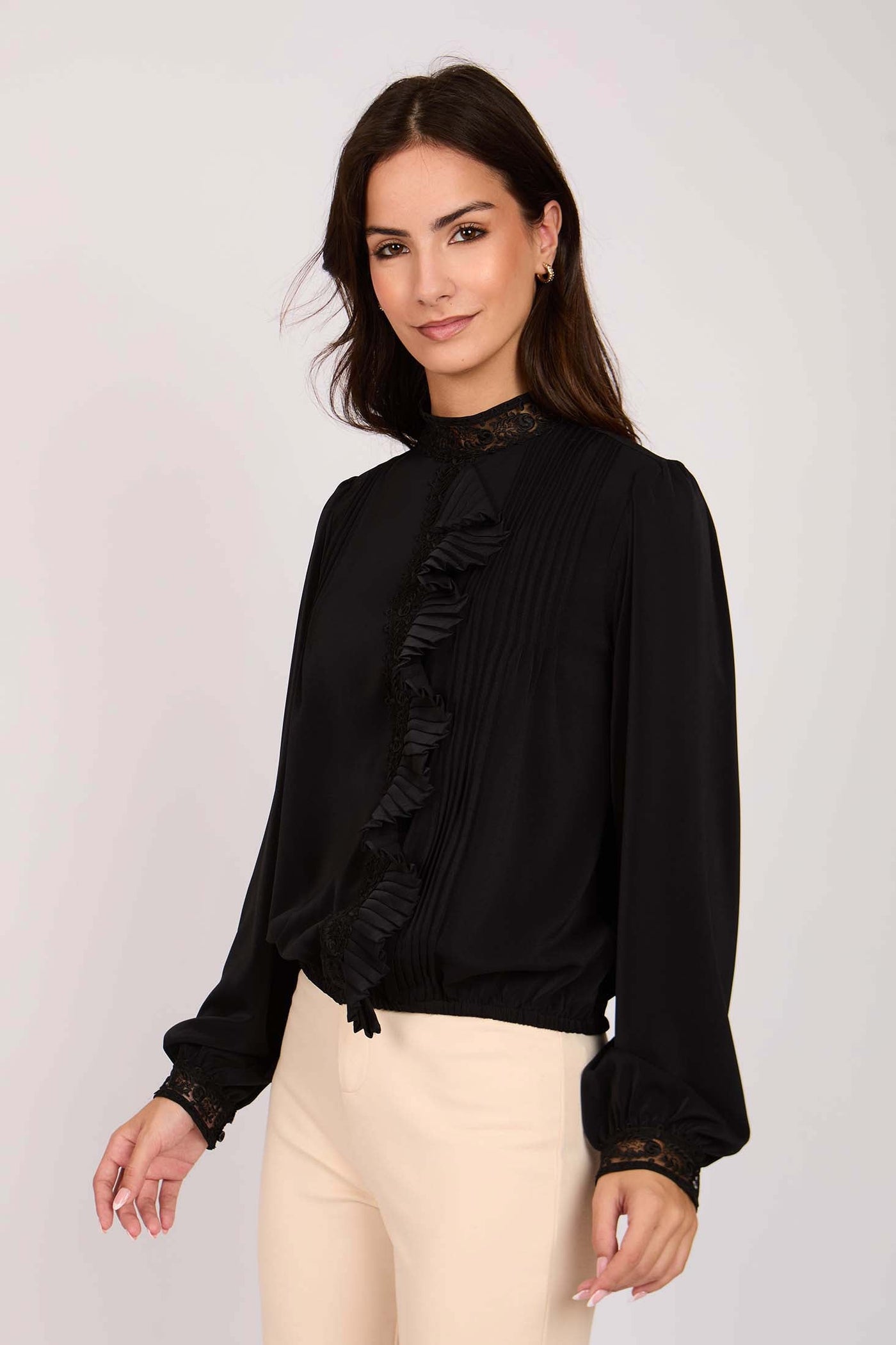 Women Regular Fit Blouse - Black