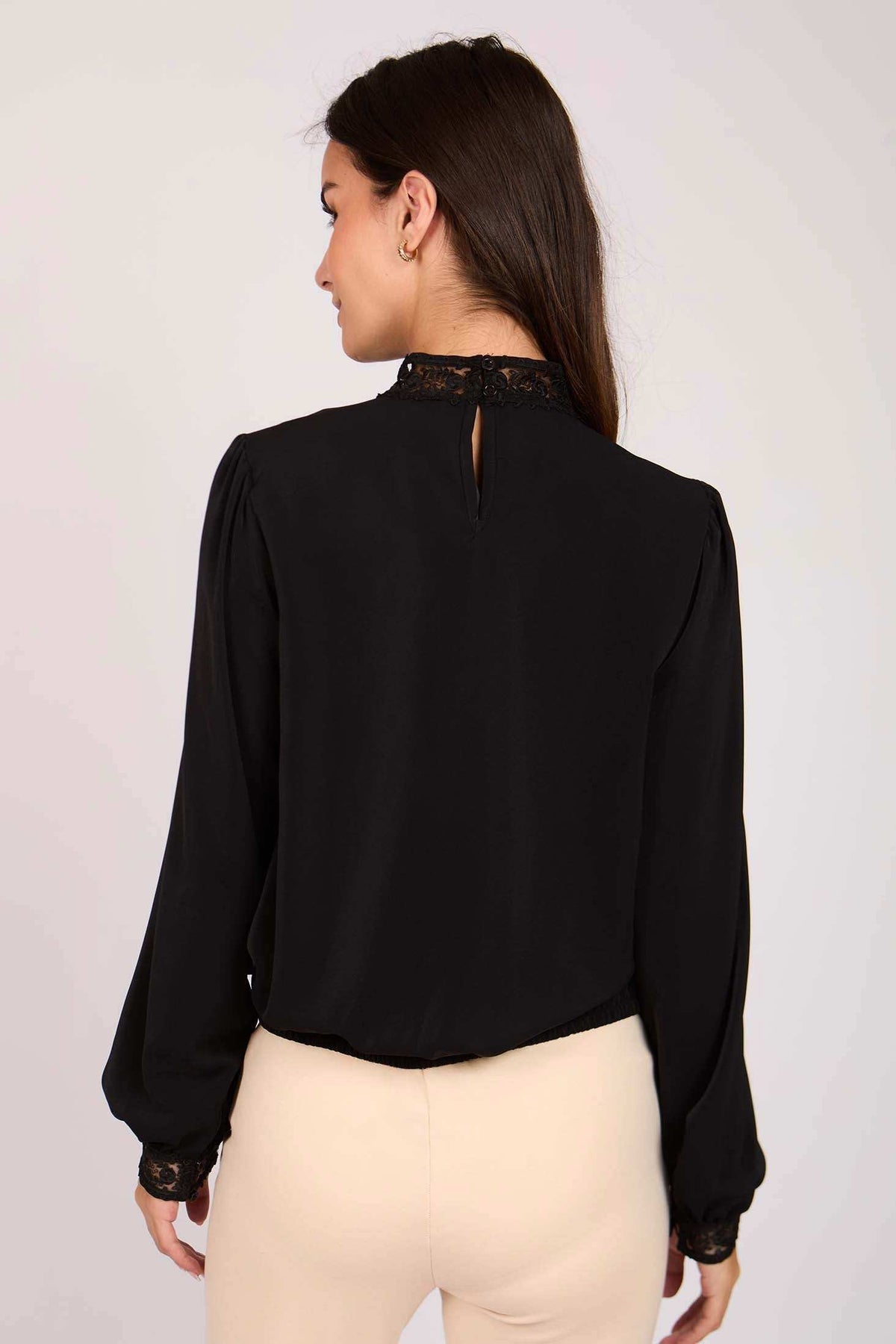 Women Regular Fit Blouse Black