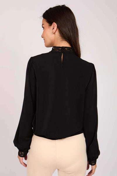 Women Regular Fit Blouse - Black