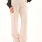 Elegant High-Rise Polyester Trousers