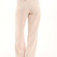 Elegant High-Rise Polyester Trousers