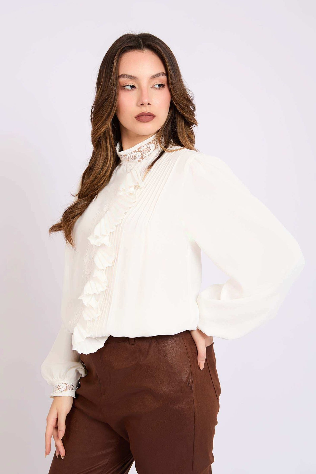 Women Regular Fit Blouse Black