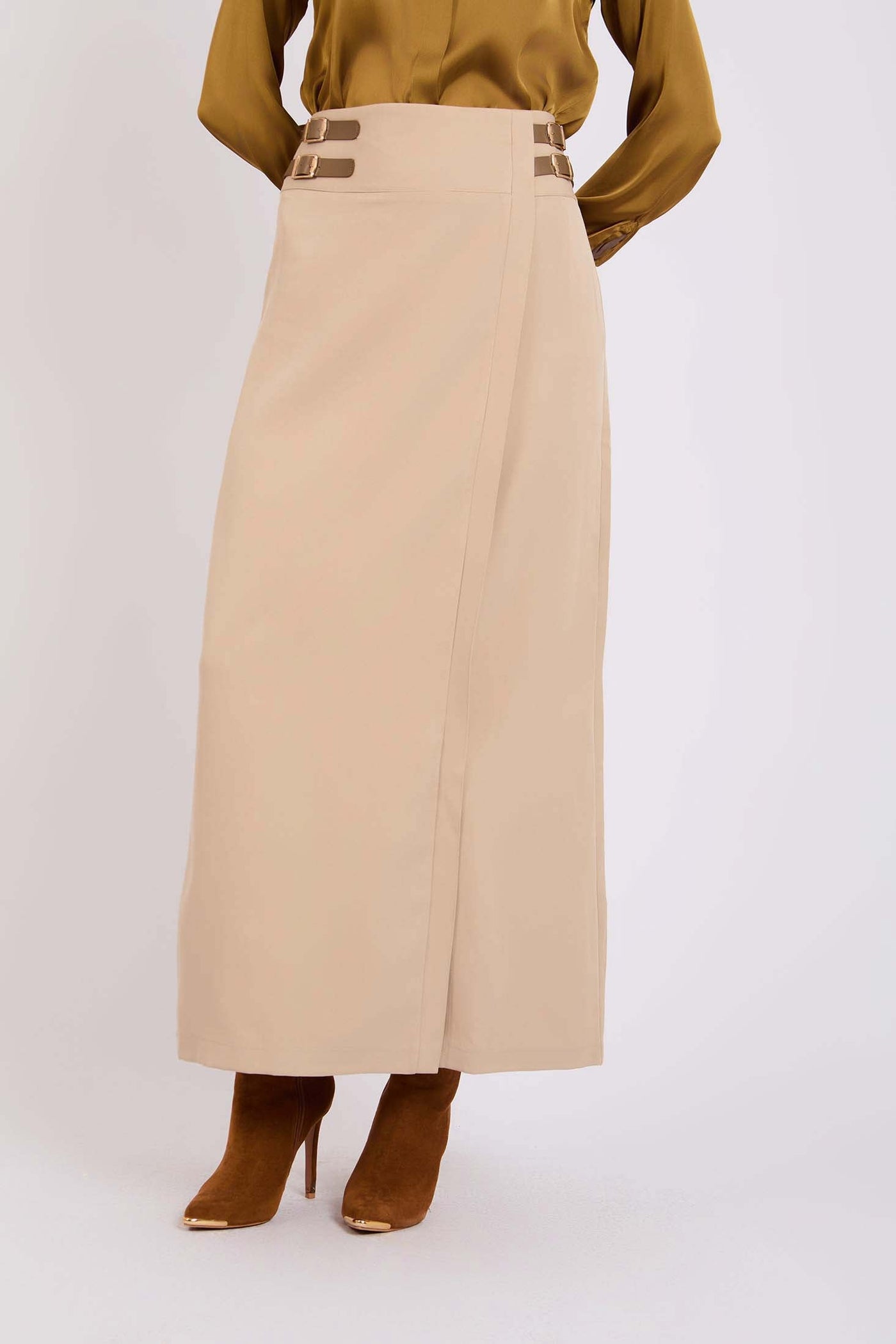 Women Pencil Skirt Warm Sand