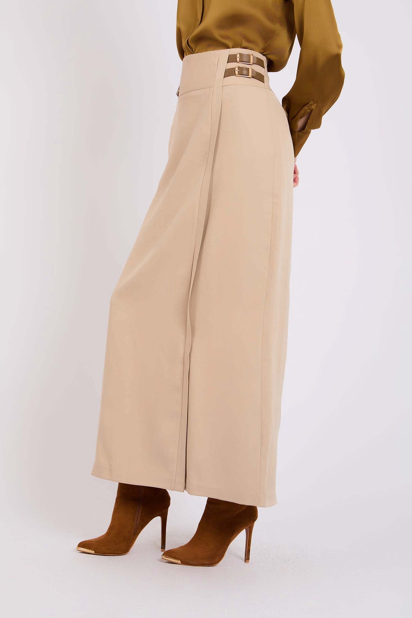 Women Pencil Skirt Warm Sand