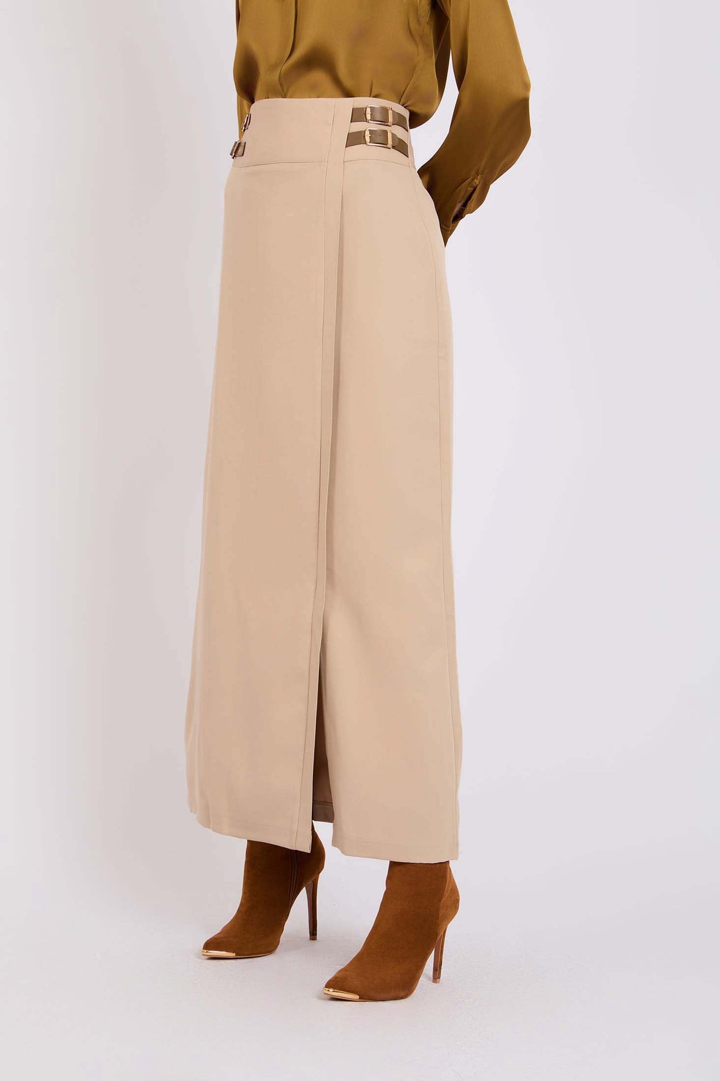 Women Pencil Skirt Warm Sand