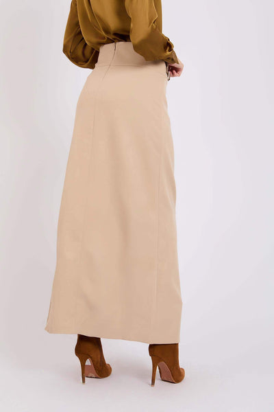 Women Pencil Skirt Warm Sand