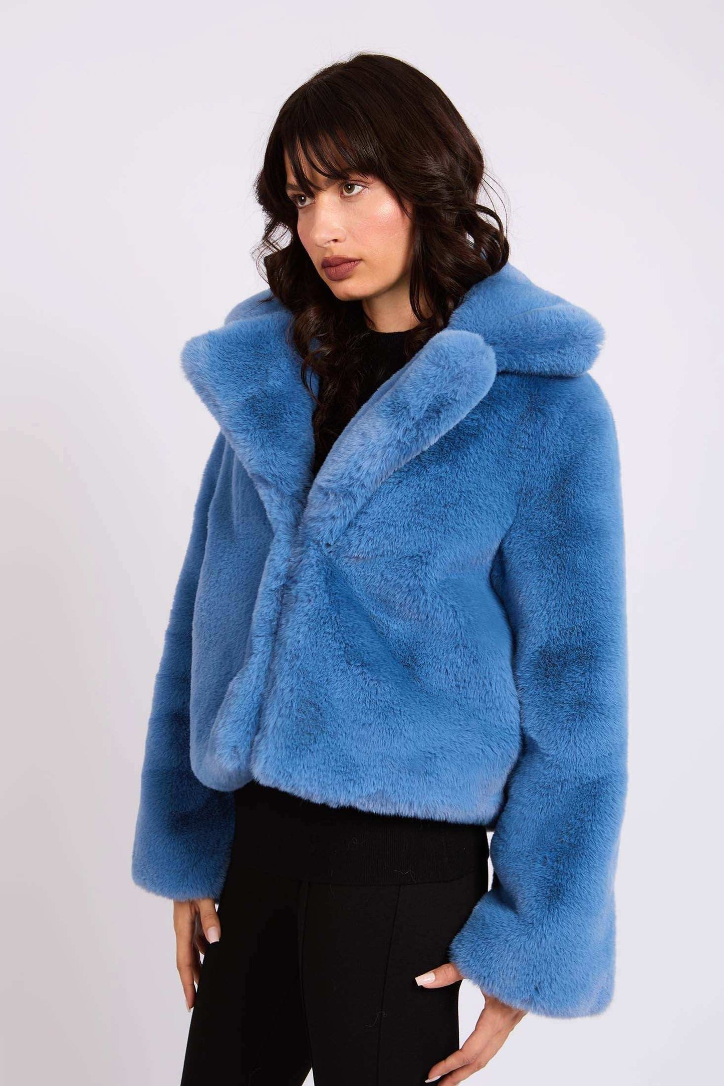 Women Regular Fit Jacket Blue