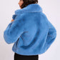 Women Regular Fit Jacket Blue
