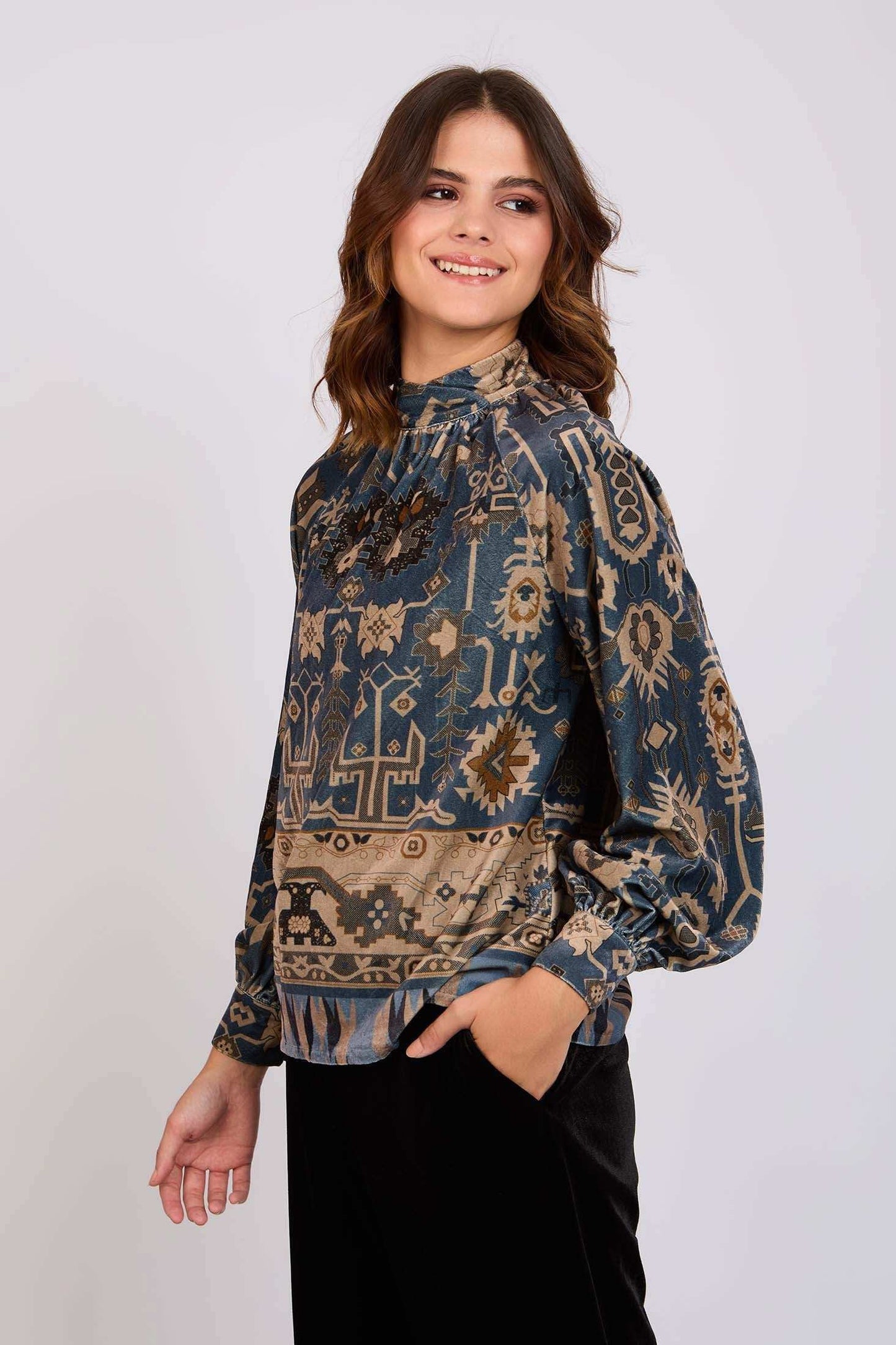 Women Regular Fit Blouse Multicolor