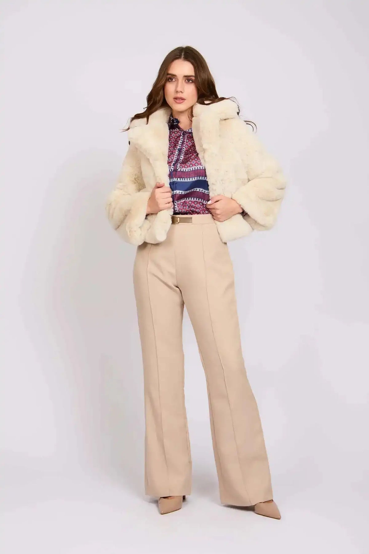 Women Regular Fit Jacket Off White