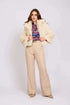 Women Regular Fit Jacket Off White