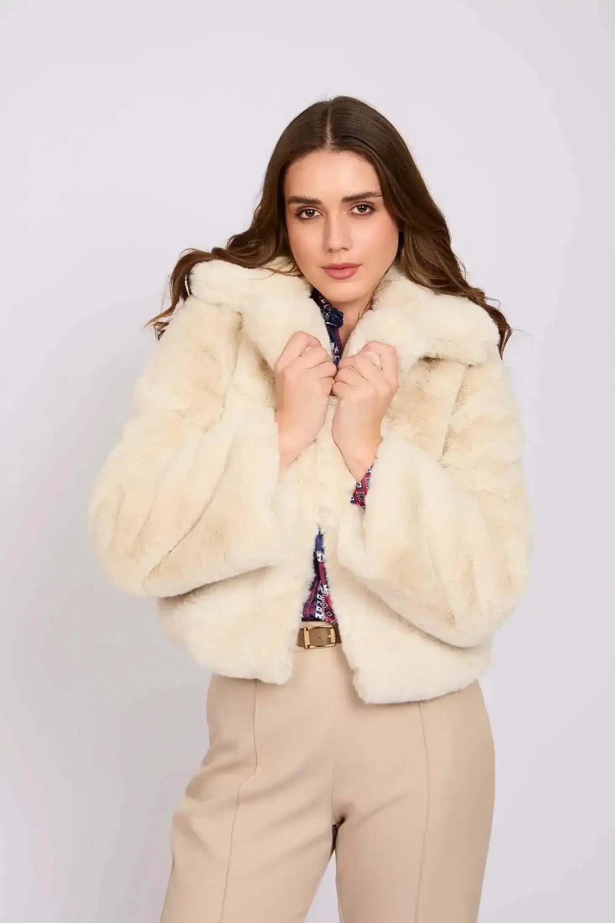Women Regular Fit Jacket Off White