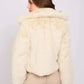 Women Regular Fit Jacket Off White