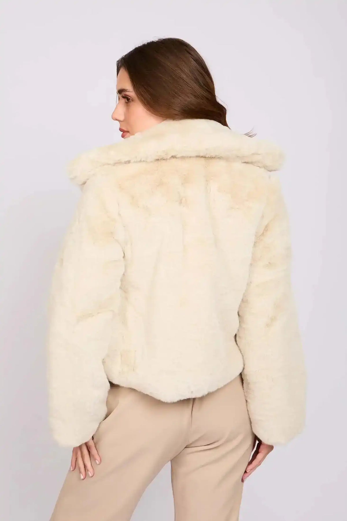 Women Regular Fit Jacket Off White