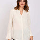 Women Regular Fit Blouse Sugar Off White
