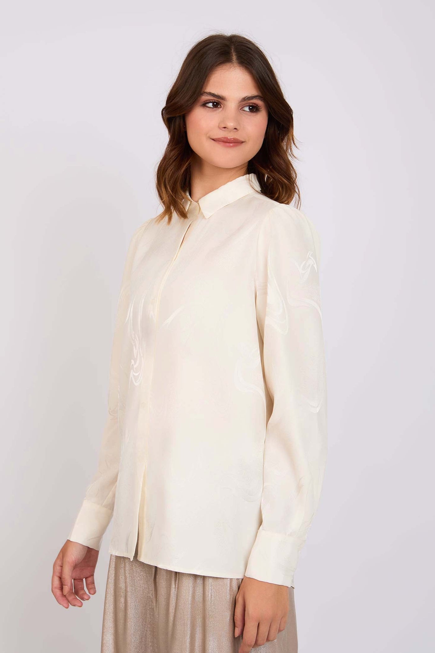 Women Regular Fit Blouse - Sugar Off White