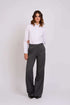 Women Regular Fit Pants Grey