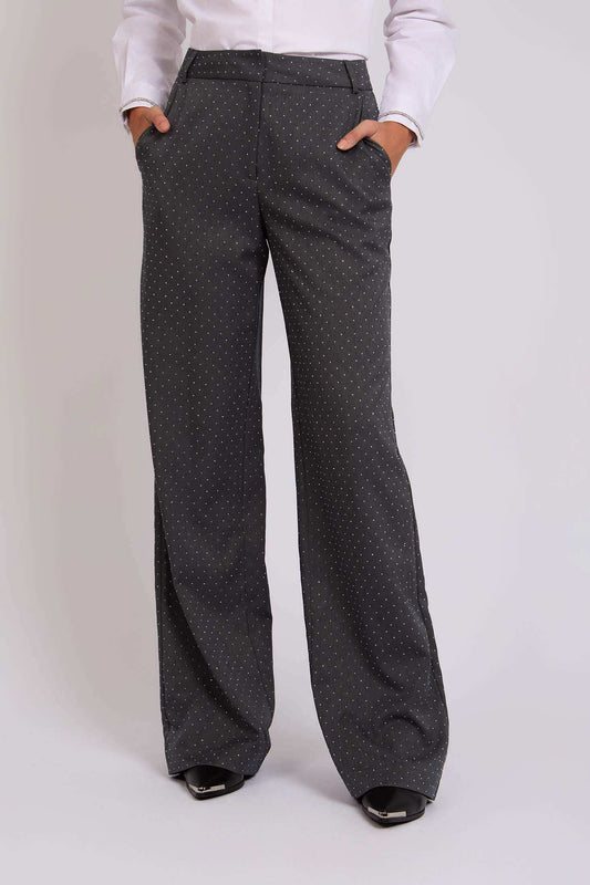 Women Regular Fit Pants Grey