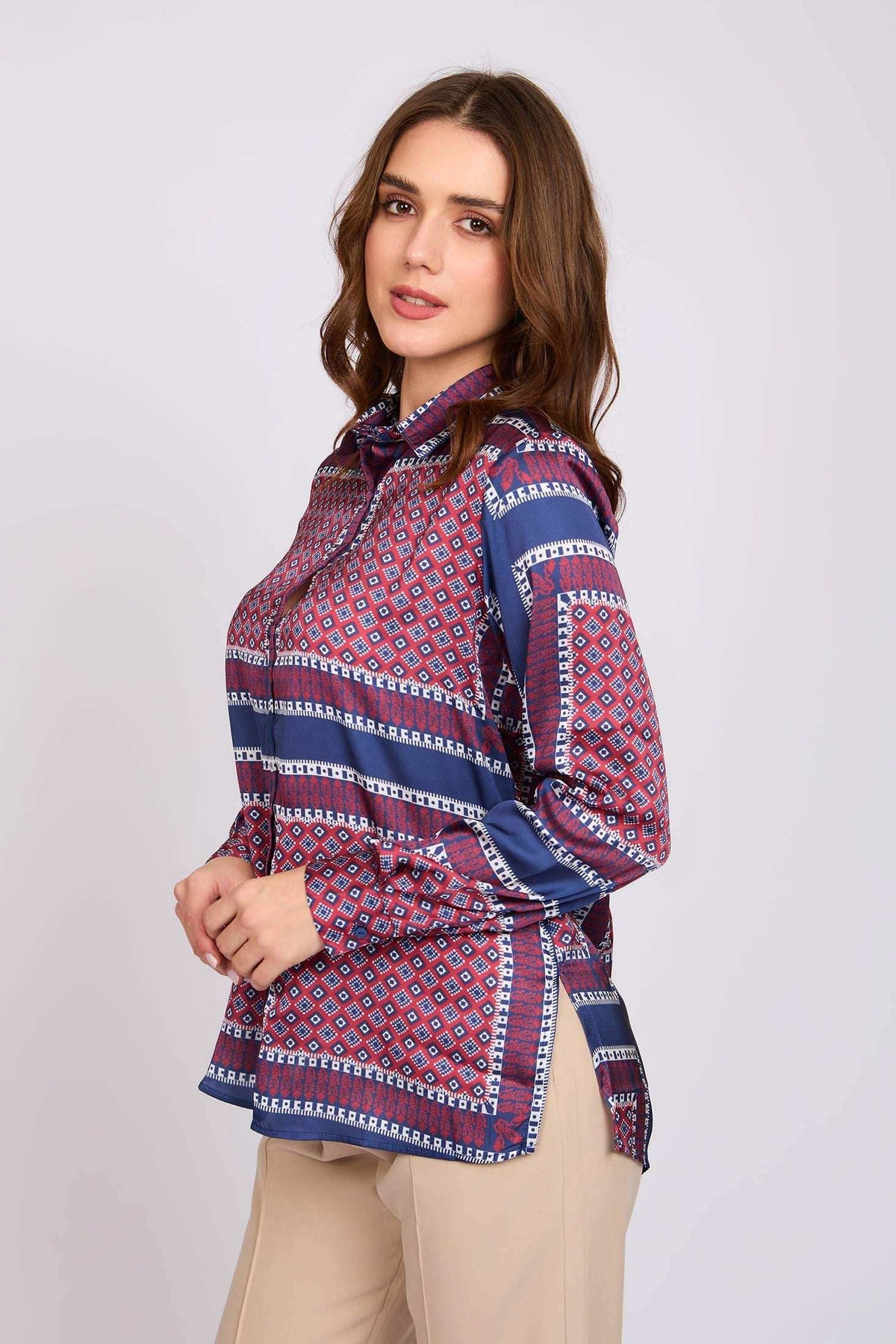 Women Regular Fit Blouse Multicolor
