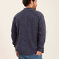 Men High Collar Cardigan Multicolor