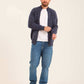 Men High Collar Cardigan Multicolor