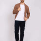 Men Regular Fit Cardigan Brown