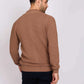 Men Regular Fit Cardigan Brown